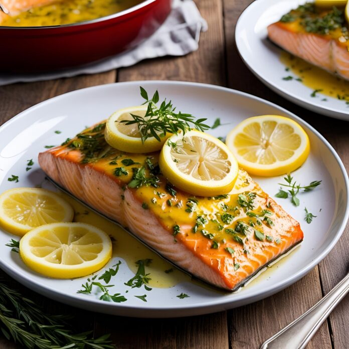 Baked Honey Mustard Salmon Recipe
