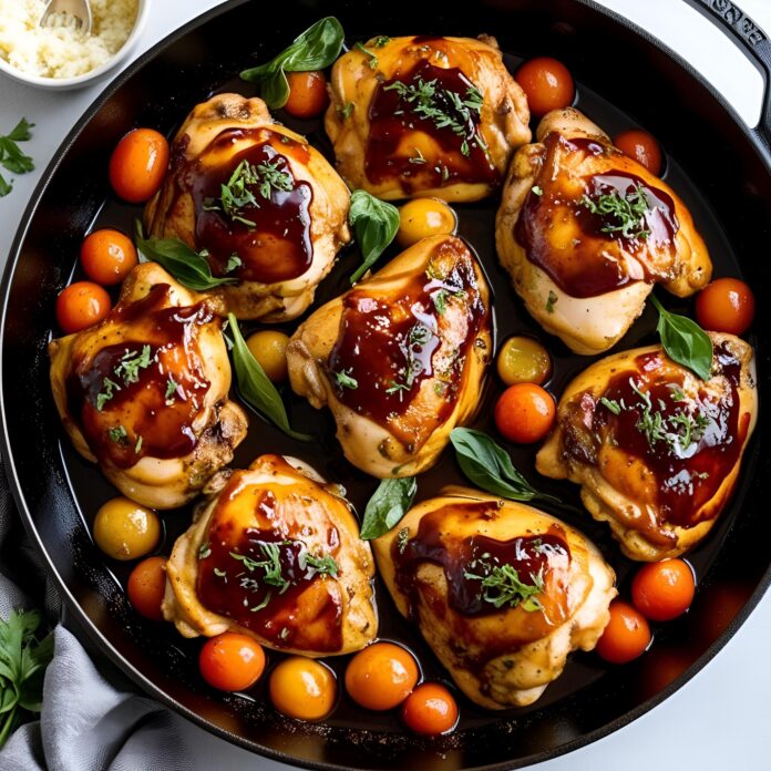 Best One Pan Balsamic Chicken Recipe