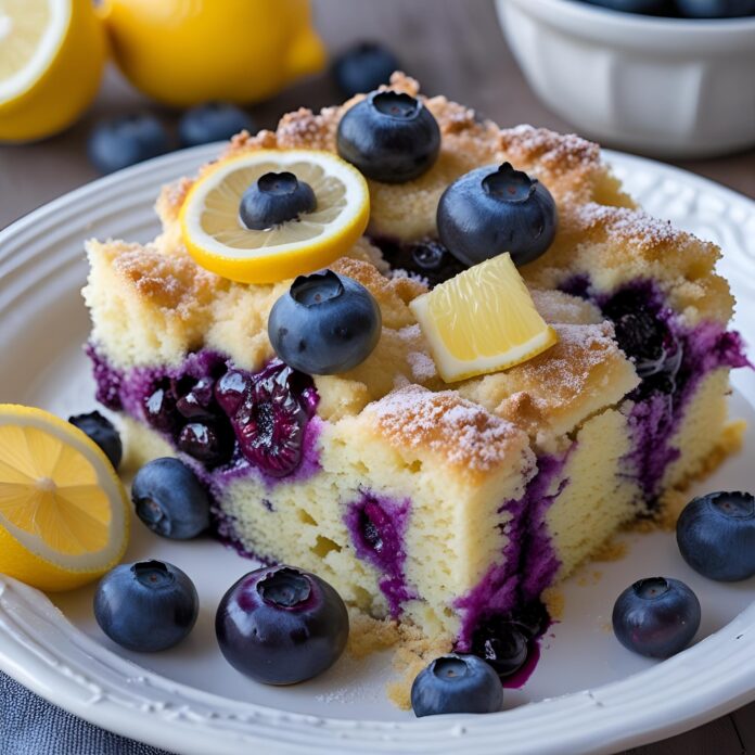 Blueberry Lemon Dump Cake Recipe