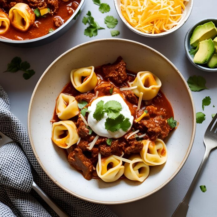 Cheesy Beef Enchilada Tortellini Recipe