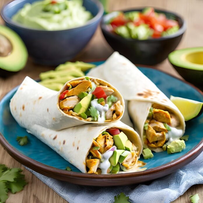 Chicken Avocado Ranch Burritos Recipe