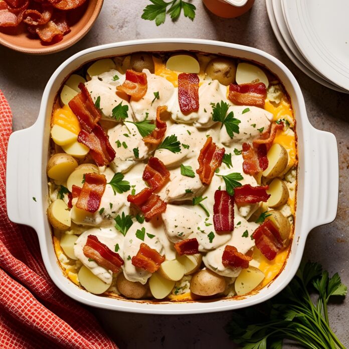Chicken Bacon Ranch Casserole With Potatoes Recipe