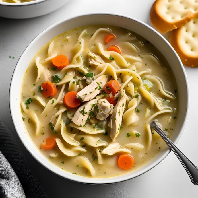 Creamy Crack Chicken Noodle Soup Recipe