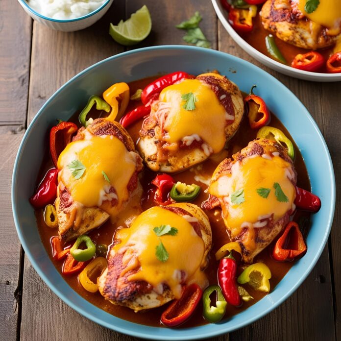 Easy Baked Queso Chicken Recipe