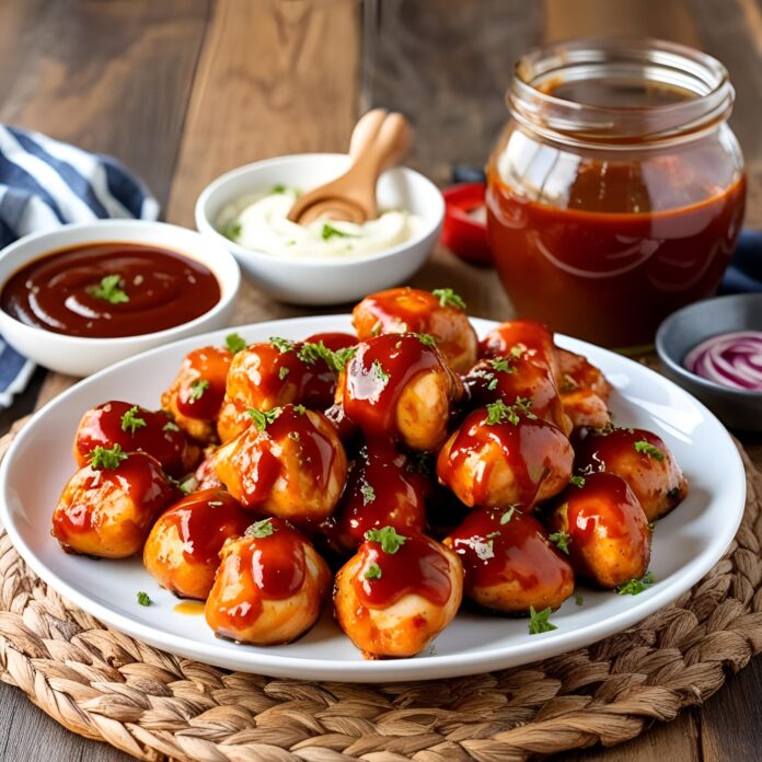 Easy Honey Barbecue Chicken Bites Recipe