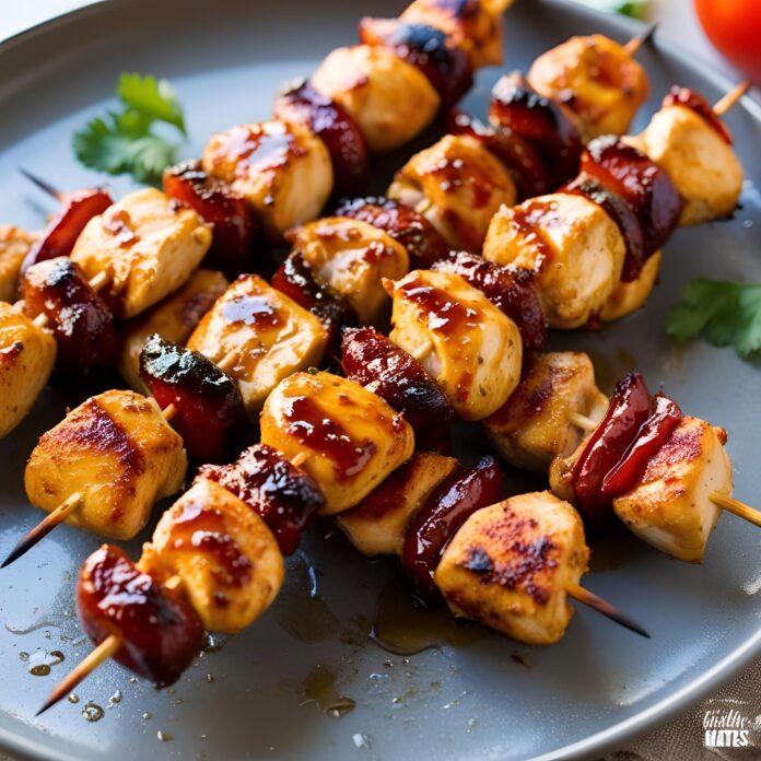 Easy Oven Baked Chipotle Honey Chicken Skewers Recipe