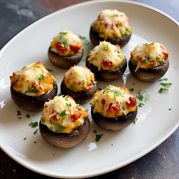 Garlic Parmesan Stuffed Mushrooms Recipe