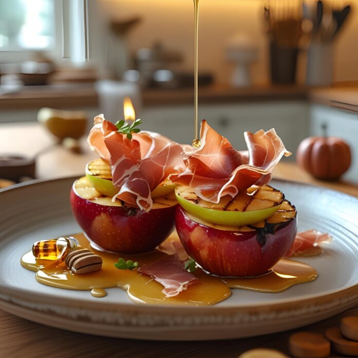 Grilled Apples with Prosciutto and Honey Recipe