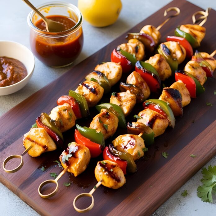 Honey Chipotle Grilled Chicken Skewers Recipe