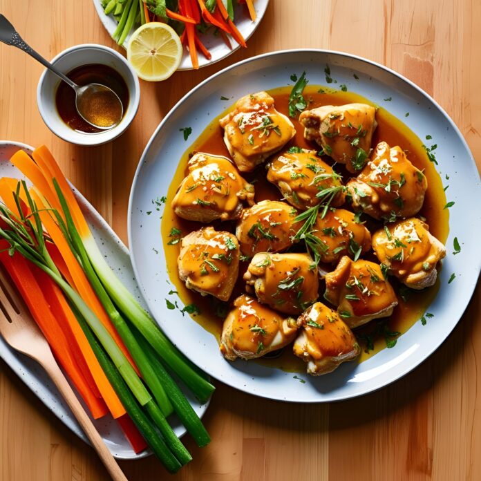 Honey Lemon Ginger Glazed Chicken Recipe