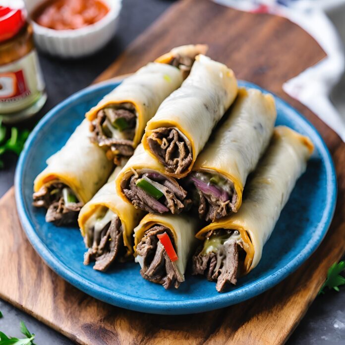 Keto Philly Cheesesteak Roll Ups Recipe
