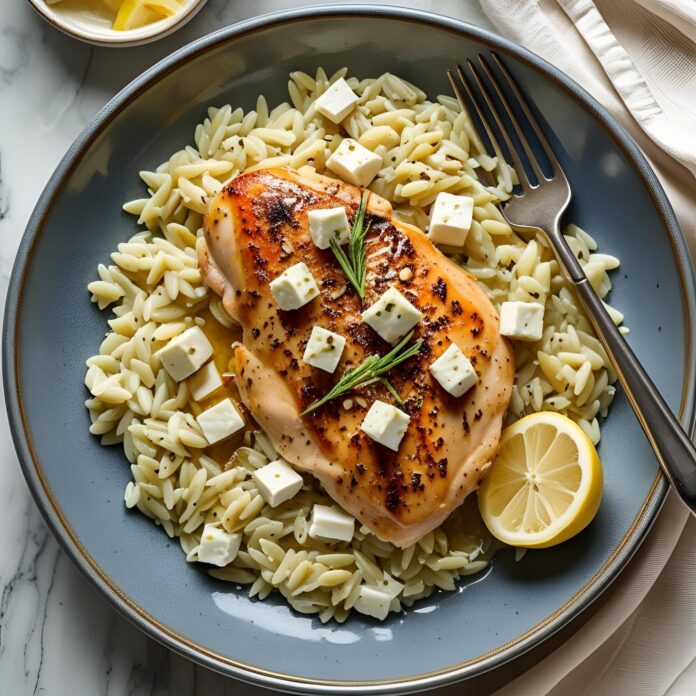 Lemon-Feta Chicken and Orzo Recipe