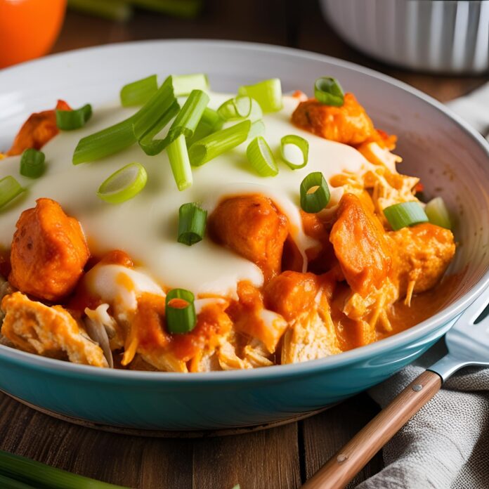 Low carb, Keto Buffalo Chicken Casserole Recipe