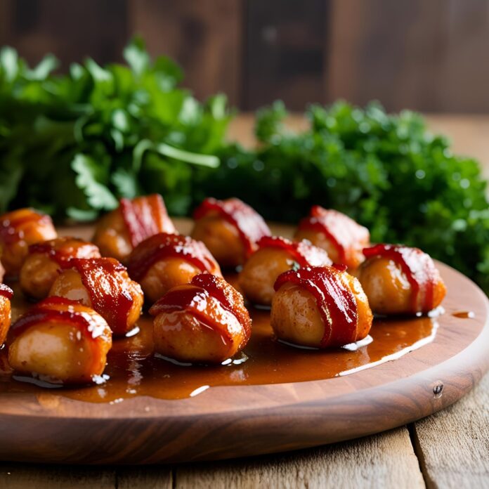 Maple Glazed Bacon Chicken Bites Recipe