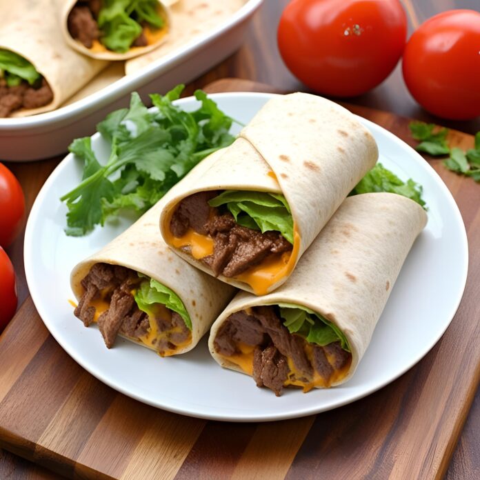 Nacho Cheese Beef Wrap Recipe