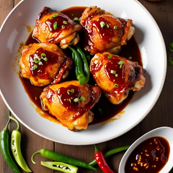 Quick and Simple Sticky Sweet Chili Chicken Thighs Recipe