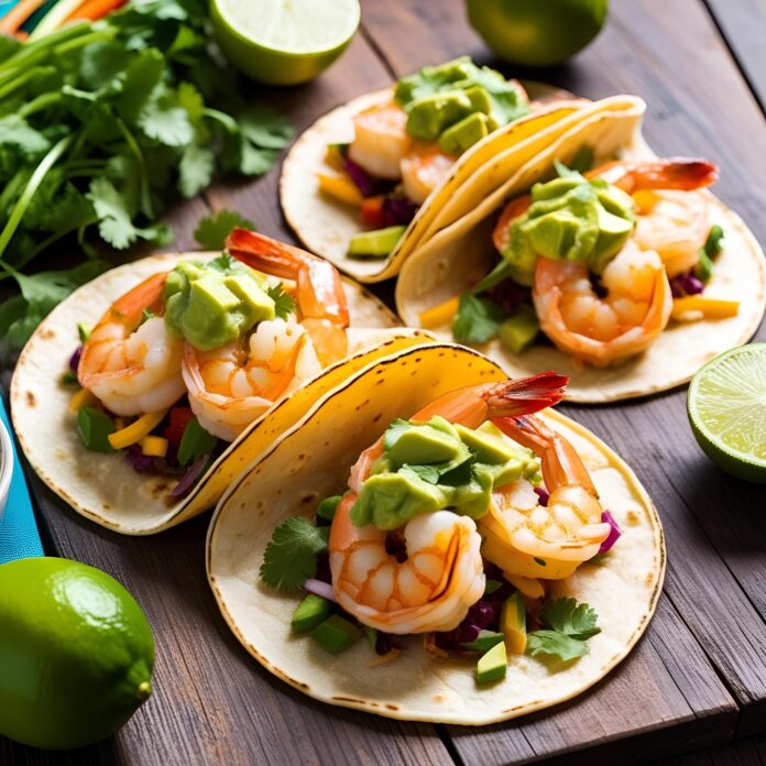 Shrimp Tacos with Avocado Salsa Recipe