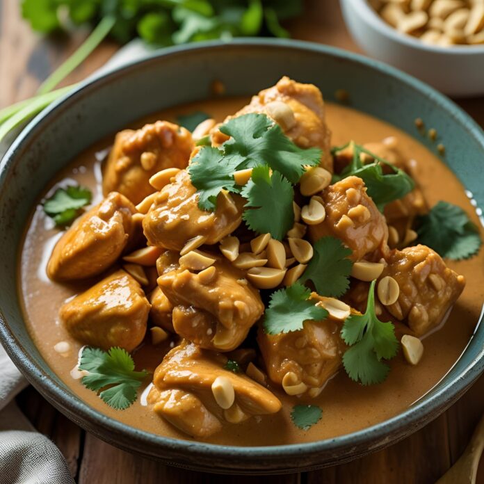 Slow-Cooked Thai Peanut Chicken Recipe