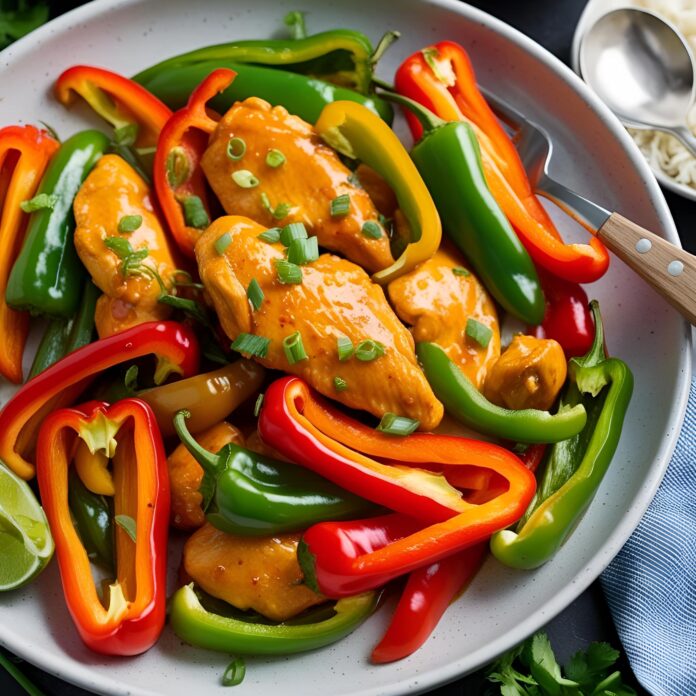Spicy Bell Pepper Chicken Stir Fry Recipe