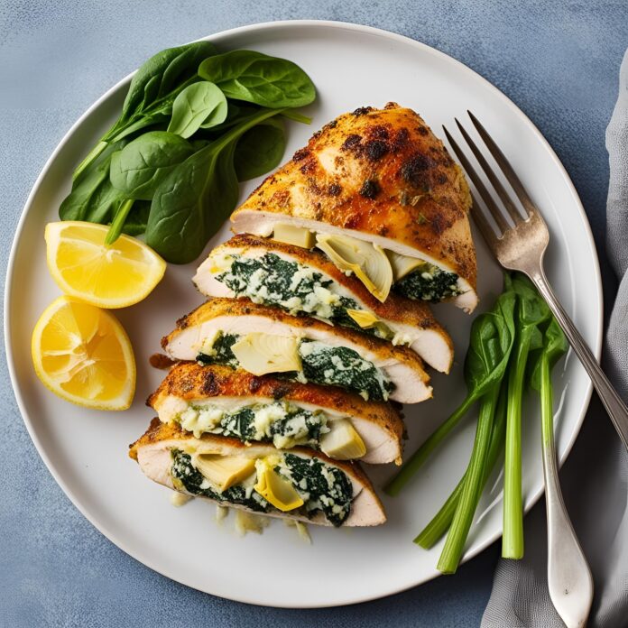 Spinach and Artichoke Stuffed Chicken Recipe