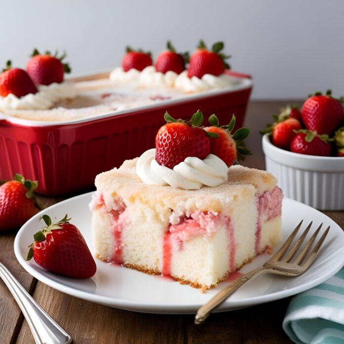Strawberry Cheesecake Dump Cake Recipe