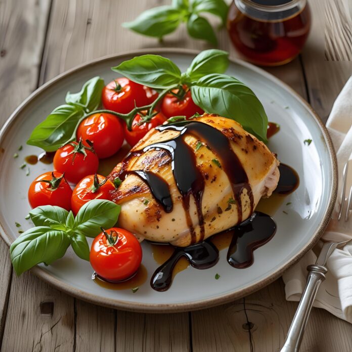 Baked Caprese Chicken with Balsamic Glaze Recipe