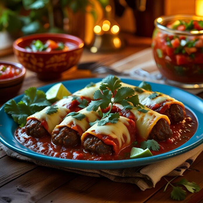 Beef Enchilada Meatballs Recipe