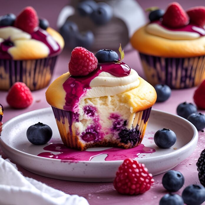 Berry Cheesecake Muffins Recipe