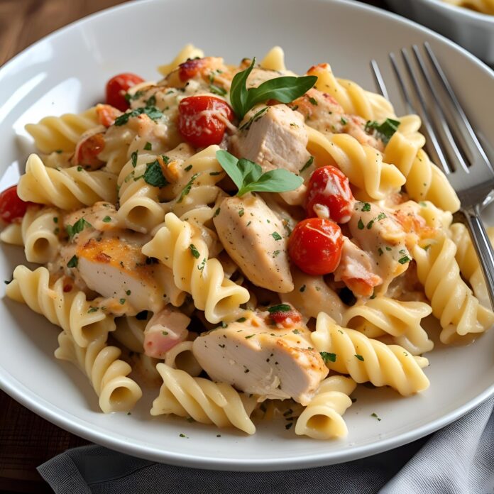 Chicken Tetrazzini Pasta Bake Recipe