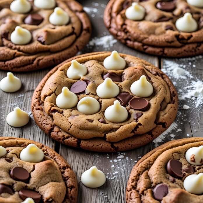 Chocolate White Chocolate Chip Cookies Recipe