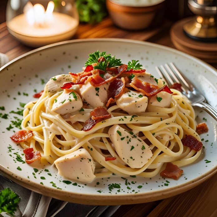 Cream Cheese Bacon Chicken Pasta Recipe