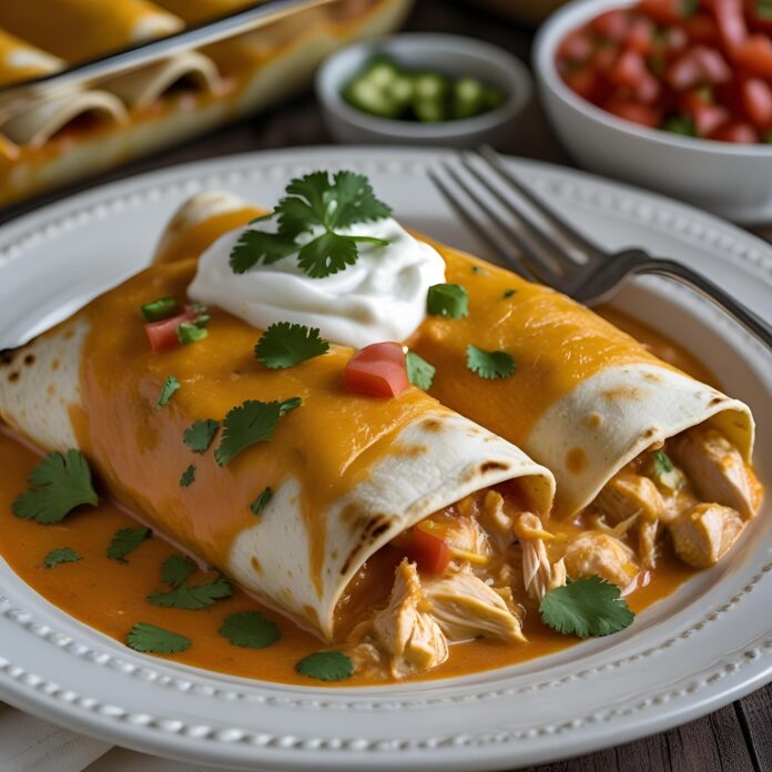 Cream Chicken Enchiladas Recipe