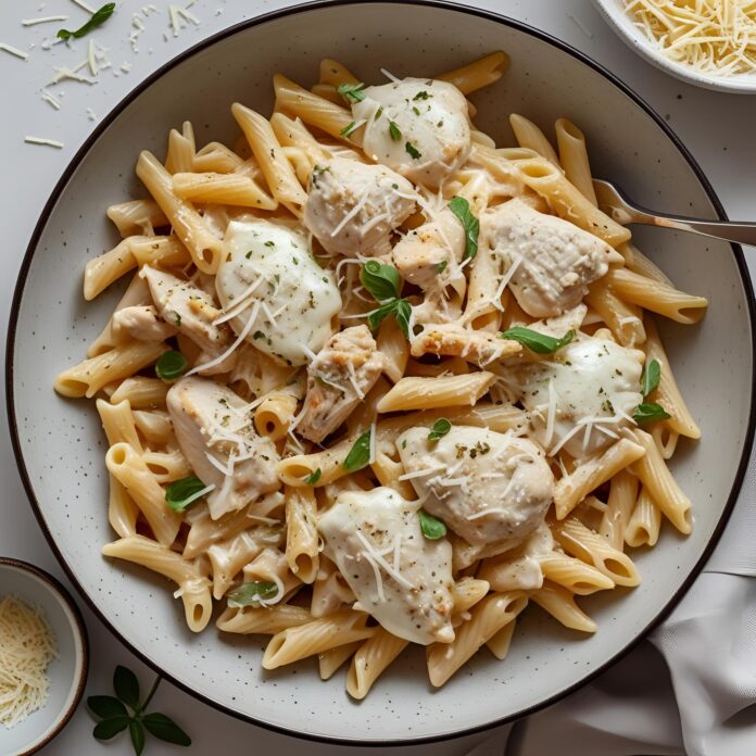 Creamy Chicken Mozzarella Pasta Recipe