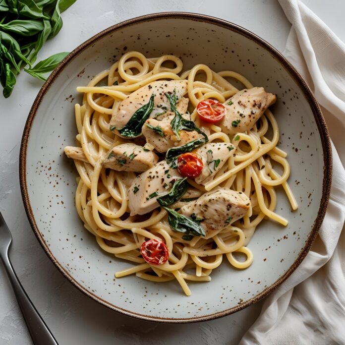 Creamy Tuscan Chicken Pasta Recipe