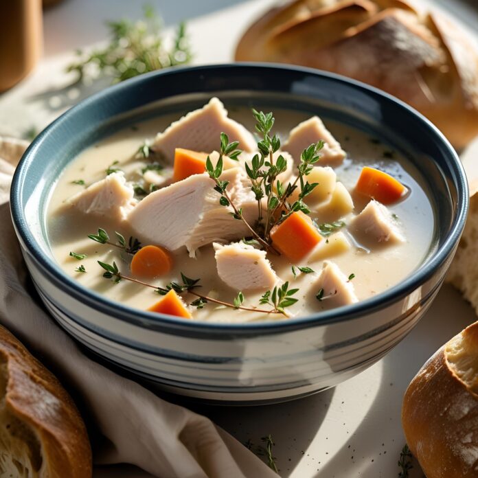 Crockpot Chicken Pot Pie Soup Recipe