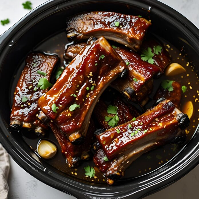 Crockpot Honey Garlic Soy Spareribs Recipe