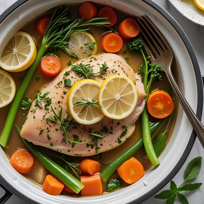 Crockpot Lemon Herb Chicken and Vegetables Recipe