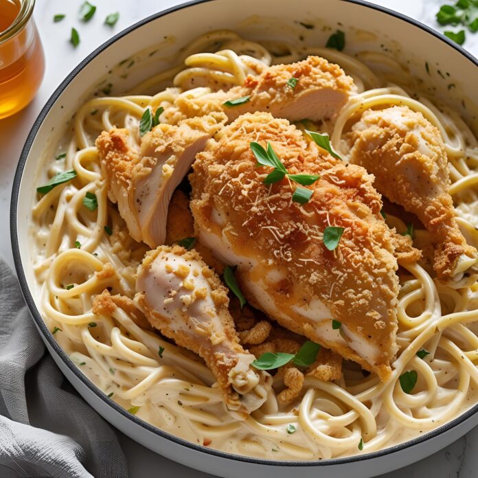 Delicious Crispy Chicken Alfredo Recipe
