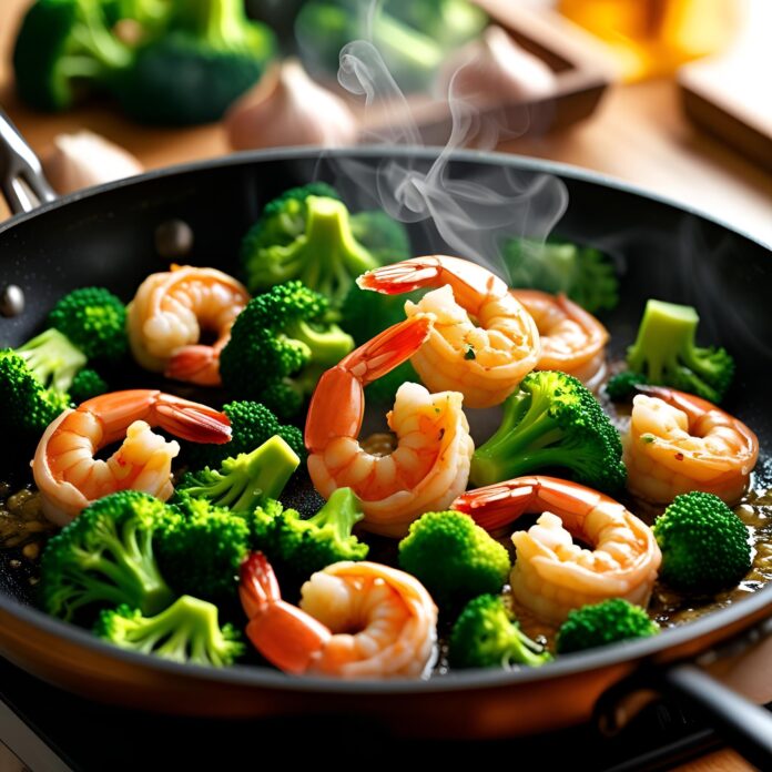 Garlic Butter Shrimp and Broccoli Recipe