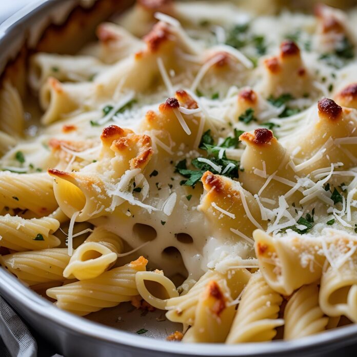 Garlic Parmesan Pasta Bake Recipe