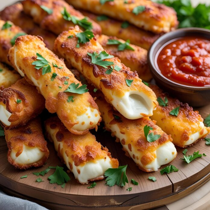 Golden Crunch Mozzarella Sticks Recipe