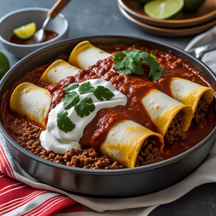 Ground Beef Enchiladas Recipe