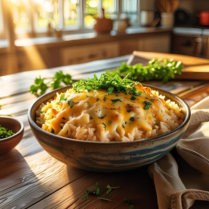 Homemade Cheesy Rice Side Dish Recipe