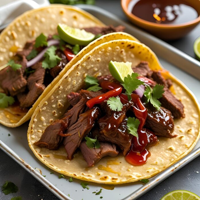 Honey BBQ Beef Tacos Recipe