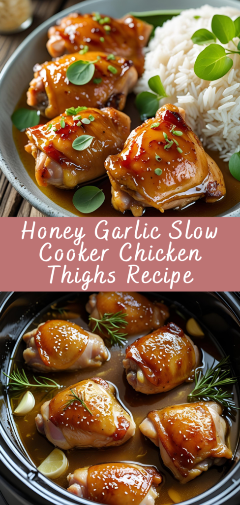 Honey Garlic Slow Cooker Chicken Thighs Recipe | Cheff Recipes