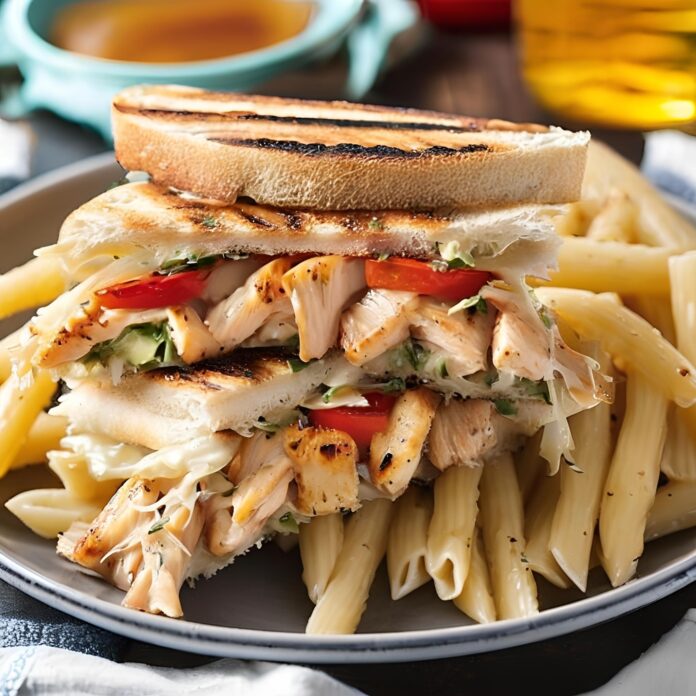 Honey Pepper Chicken Panini Pasta Recipe
