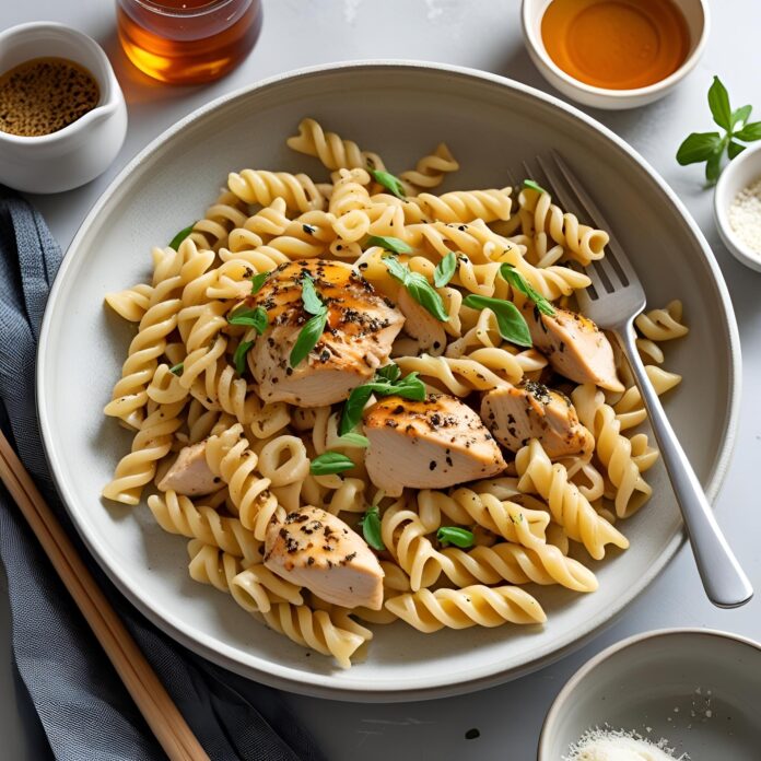 Honey Pepper Chicken Pasta Recipe