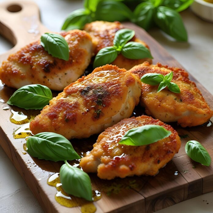 Italian Basil Chicken Cutlets Recipe