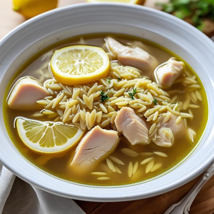Lemon Chicken Orzo Soup Recipe