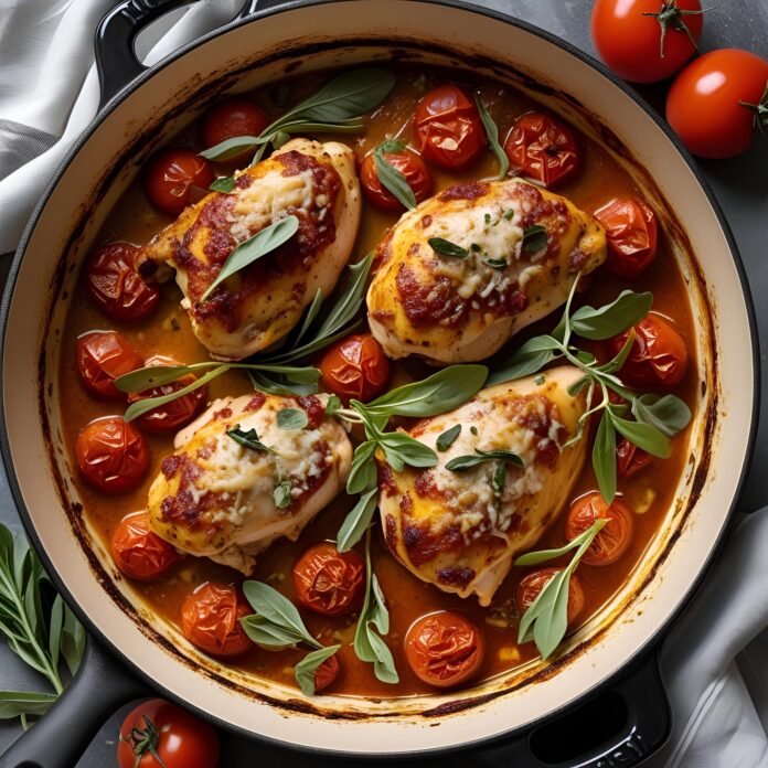 One-Pan Tuscan Chicken Bake Recipe
